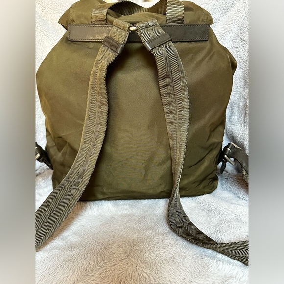 Prada Green Tessuto Nylon Backpack - Picture 3 of 16